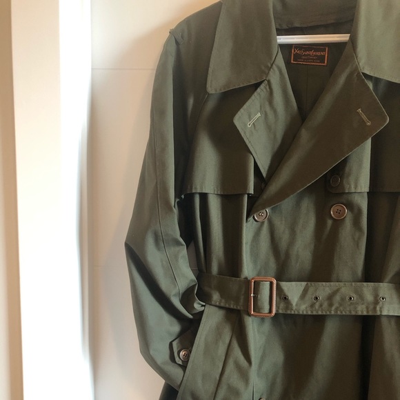 Yves Saint Laurent Other - Vintage Yves Saint Laurent army green trench coat